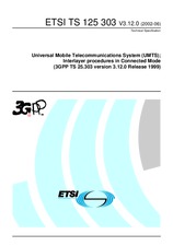 Die Norm ETSI TS 125303-V3.12.0 24.6.2002 Ansicht