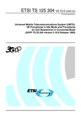 Die Norm ETSI TS 125304-V3.10.0 31.3.2002 Ansicht
