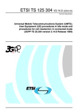 Die Norm ETSI TS 125304-V3.14.0 1.6.2004 Ansicht
