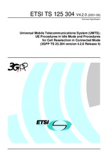 Die Norm ETSI TS 125304-V4.2.0 30.9.2001 Ansicht