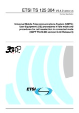Die Norm ETSI TS 125304-V6.4.0 31.12.2004 Ansicht