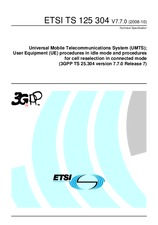 Die Norm ETSI TS 125304-V7.7.0 17.10.2008 Ansicht
