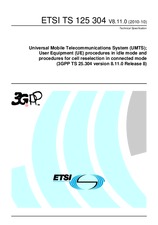 Die Norm ETSI TS 125304-V8.11.0 18.10.2010 Ansicht