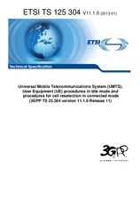 Die Norm ETSI TS 125304-V11.1.0 22.1.2013 Ansicht