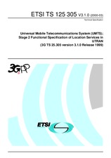 Die Norm ETSI TS 125305-V3.1.0 31.3.2000 Ansicht