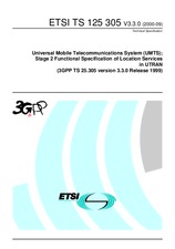 Die Norm ETSI TS 125305-V3.3.0 30.9.2000 Ansicht