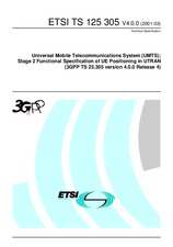 Die Norm ETSI TS 125305-V4.0.0 31.3.2001 Ansicht