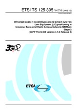 Die Norm ETSI TS 125305-V4.7.0 31.12.2003 Ansicht