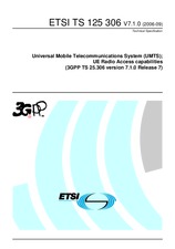 Die Norm ETSI TS 125306-V7.1.0 30.9.2006 Ansicht