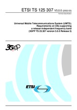 Die Norm ETSI TS 125307-V5.0.0 28.3.2002 Ansicht