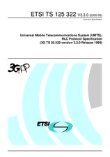 Die Norm ETSI TS 125322-V3.3.0 22.6.2000 Ansicht