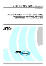 Die Norm ETSI TS 125322-V3.9.0 31.12.2001 Ansicht