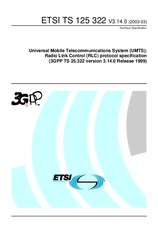 Die Norm ETSI TS 125322-V3.14.0 31.3.2003 Ansicht