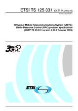 Die Norm ETSI TS 125331-V3.11.0 27.6.2002 Ansicht