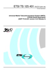 Die Norm ETSI TS 125401-V4.2.0 30.9.2001 Ansicht