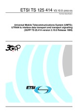 Die Norm ETSI TS 125414-V3.10.0 31.3.2002 Ansicht