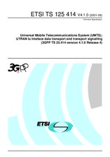 Die Norm ETSI TS 125414-V4.1.0 30.9.2001 Ansicht