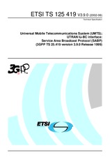 Die Norm ETSI TS 125419-V3.9.0 30.6.2002 Ansicht