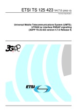 Die Norm ETSI TS 125423-V4.7.0 31.12.2002 Ansicht