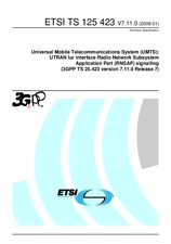 Die Norm ETSI TS 125423-V7.11.0 30.1.2009 Ansicht