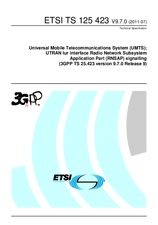 Die Norm ETSI TS 125423-V9.7.0 20.7.2011 Ansicht