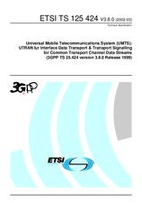 Die Norm ETSI TS 125424-V3.8.0 31.3.2002 Ansicht