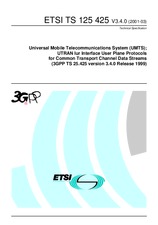 Die Norm ETSI TS 125425-V3.4.0 31.3.2001 Ansicht