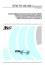 Die Norm ETSI TS 125426-V4.2.0 31.3.2002 Ansicht