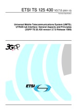 Die Norm ETSI TS 125430-V3.7.0 31.12.2001 Ansicht