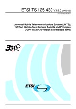 Die Norm ETSI TS 125430-V3.8.0 30.6.2002 Ansicht