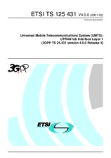 Die Norm ETSI TS 125431-V4.0.0 31.3.2001 Ansicht