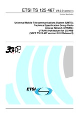 Die Norm ETSI TS 125467-V8.0.0 20.1.2009 Ansicht