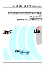 Die Norm ETSI TS 126071-V8.0.0 16.1.2009 Ansicht