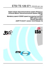 Die Norm ETSI TS 126071-V10.0.0 19.4.2011 Ansicht