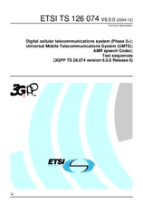 Die Norm ETSI TS 126074-V6.0.0 31.12.2004 Ansicht