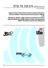 Die Norm ETSI TS 126074-V9.0.0 14.1.2010 Ansicht