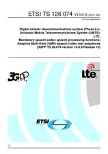 Die Norm ETSI TS 126074-V10.0.0 19.4.2011 Ansicht