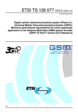 Die Norm ETSI TS 126077-V6.0.0 31.12.2004 Ansicht