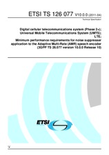 Die Norm ETSI TS 126077-V10.0.0 19.4.2011 Ansicht
