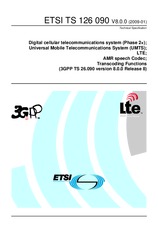 Die Norm ETSI TS 126090-V8.0.0 16.1.2009 Ansicht