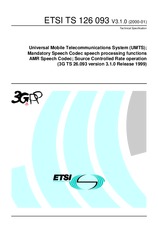 Die Norm ETSI TS 126093-V3.1.0 28.1.2000 Ansicht