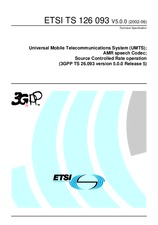 Die Norm ETSI TS 126093-V5.0.0 30.6.2002 Ansicht