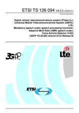 Die Norm ETSI TS 126094-V8.0.0 16.1.2009 Ansicht