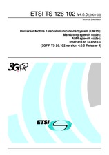 Die Norm ETSI TS 126102-V4.0.0 31.3.2001 Ansicht