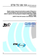 Die Norm ETSI TS 126104-V3.5.0 30.3.2003 Ansicht