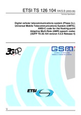 Die Norm ETSI TS 126104-V4.5.0 30.6.2003 Ansicht