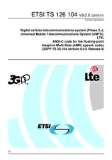 Die Norm ETSI TS 126104-V8.0.0 16.1.2009 Ansicht