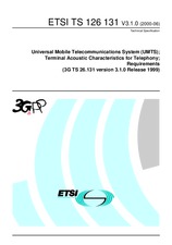 Die Norm ETSI TS 126131-V3.1.0 22.6.2000 Ansicht