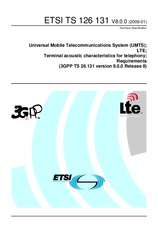 Die Norm ETSI TS 126131-V8.0.0 16.1.2009 Ansicht