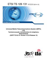 Die Norm ETSI TS 126131-V12.2.0 1.10.2014 Ansicht